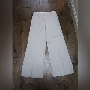 J. Crew Light Gray Wide-Leg Pants